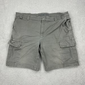 Duluth Trading Short Mens 48 Gray Flex Fire Hose Stretch Cargo Utility